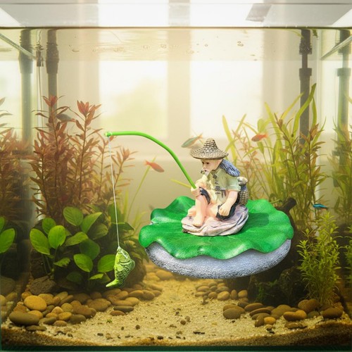 Floating fisherman figurine - fisherman,