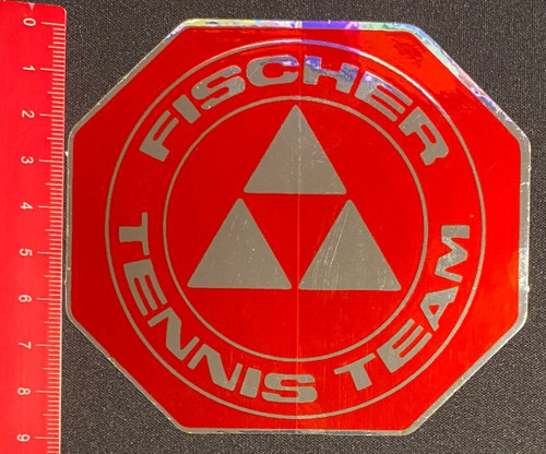 Fischer tennis decal - fischer, decal/decal