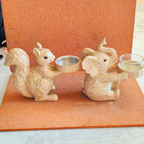 Wooden squirrel and - wooden,