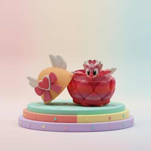 Valentine dragon hatchling - dragon,