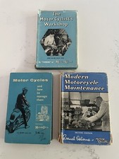 3 x Vintage The Motorcyclists Workshop Books Motor Cycle 50s 60s 70s Prop Engine