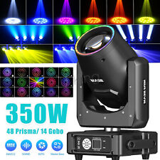 UKING 350W 14Gobo 48Prism LED Beam Moving Head Disco Light DMX DJ Stage Lights
