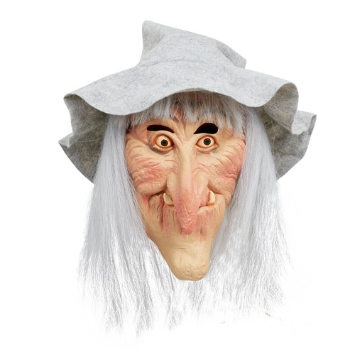 Ladies witch mask with grey - witch,