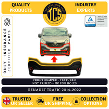 FOR RENAULT TRAFIC 2014-2022 FRONT BUMPER TEXTURE INSURANCE CERTIFIED 6202200Q0B