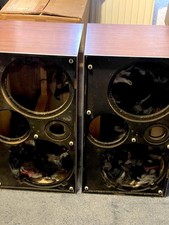 Bang & Olufsen Beovox 5700 Type 6253 Speaker Cabinets Pair Teak Veneer