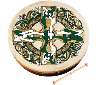 Waltons celtic cross bodhrán - celtic,