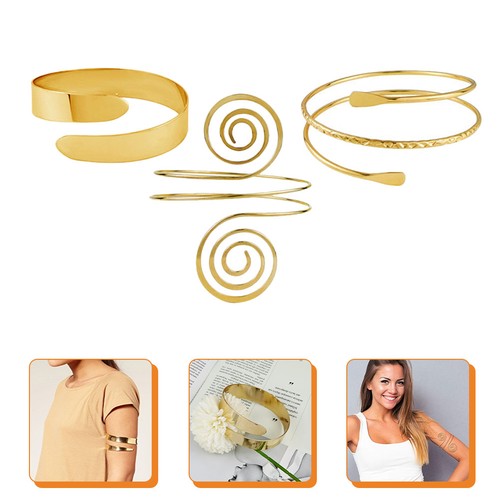 3pcs stylish gold arm cuff - stylish,