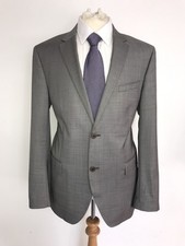 KENZO - Mens Slim Fit GREY WOOL & SILK SUIT - UK 44 Reg - W34 L33 - NICE SUIT