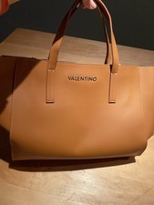 Valentino Tan Leather Tote Bag No Visible Labels But See Description And Photos