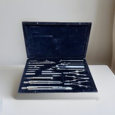 KERN - AARAU - SWISS | COMPASS BOX | RICE KIT | with ENGRAVING COMPASS | VINTAGE