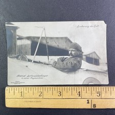 Louis Bleriot Airplane Pilot Photo Postcard Antique c1909 RPPC Y14726 RARE