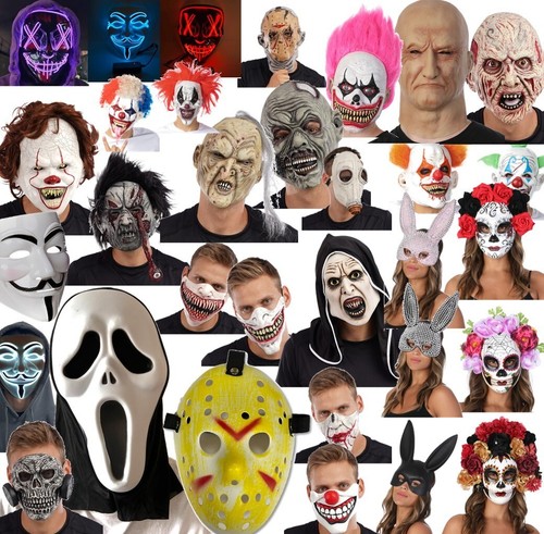 Halloween spooky masks latex - spooky,