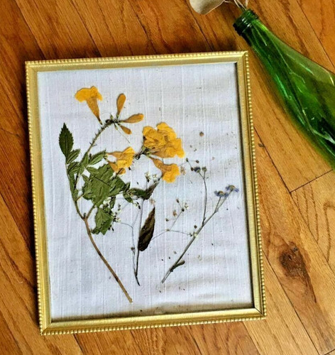 Vintage 70s framed pressed - vintage,