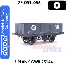 5 PLANK WAGON GWR 25144 Great