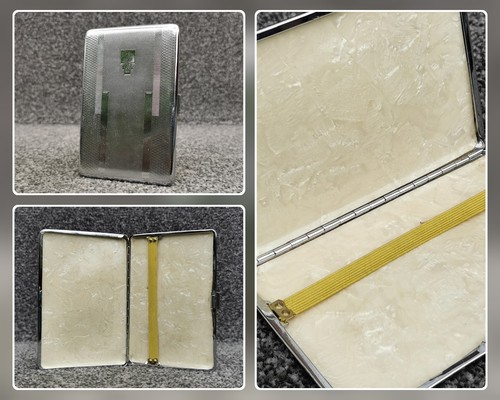 Vintage metal cigarette case - metal,