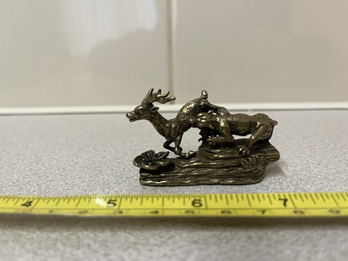 Vintage solid brass hunting - solid,