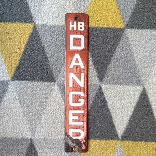 Vintage enamel danger - vintage,