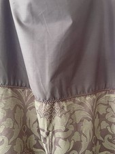 Vintage Style Damask Brocade Duvet Cover & 2 Pillowcases Double Lilac/Mauve VGC