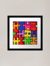 Jigsaw puzzle pieces - puzzle,,