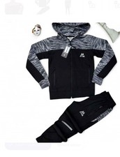 Men’s Full Tracksuits Montirex Black Grey Size XL Brand New