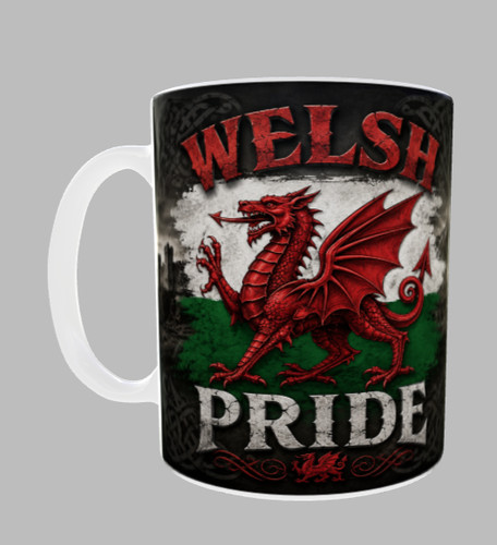 Welsh pride mug - |, wales