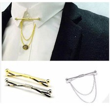 Mens Collar Bar Neck Tie Shirt
