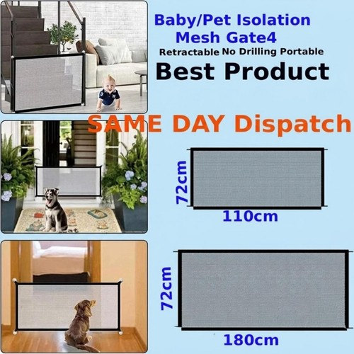 New retractable pet dog gate - new,