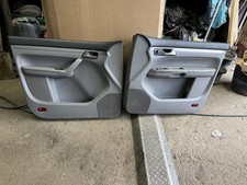 VW TOURAN    /CADDY UPGRADE , LEATHER LIGHT GREY DOOR CARDS ,, DOOR PANELS