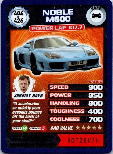 Top gear 2009 noble m600 - gear,