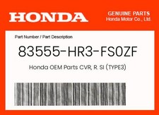 Honda Genuine Cvr, R. Si