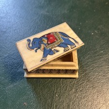 Camel Bone Hand Painted Box