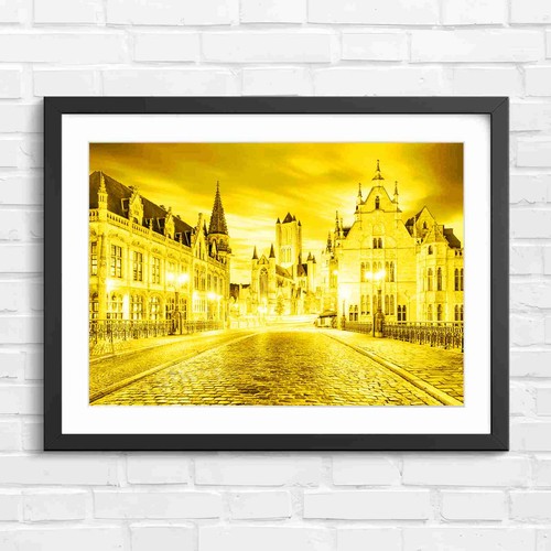 Medieval european city lights - medieval,