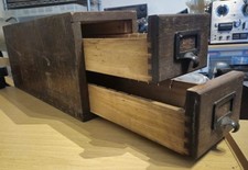 Large vintage wooden - vintage, index
