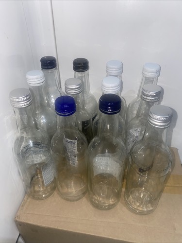 Small glass empty bottles - glass,