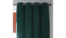 Save 40%  -  Habitat Matte Velvet Eyelet Curtains -Emerald - 229cm x 229cm