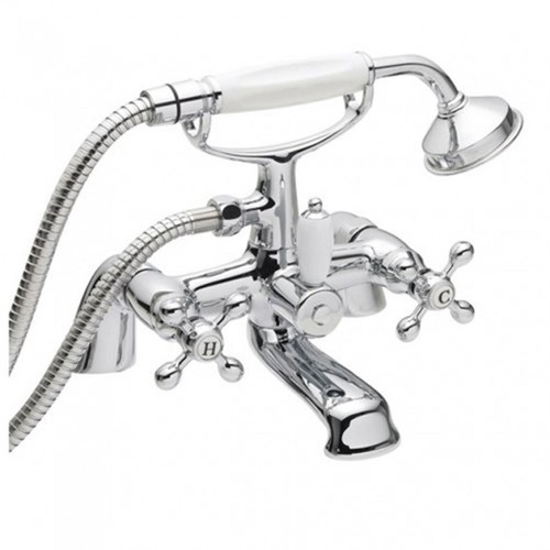 Traditional chrome bath shower - traditional,