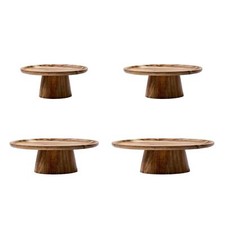 Wooden Round Pedestal Dessert