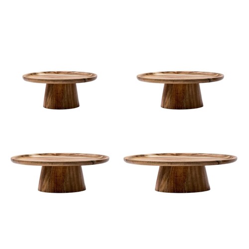 Wooden round pedestal - round,