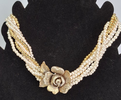 Vintage gem craft faux pearl - craft,