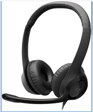 Logitech H390 Wired Over the Ear Headsets - Black (‎981-000014)