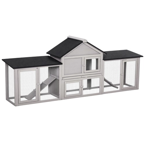 Wooden rabbit hutch house - 83",