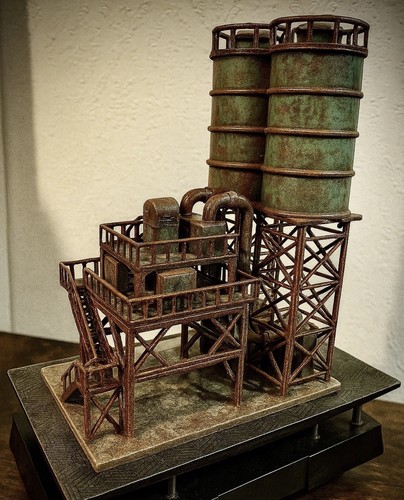Chemical factory model - factory, ..