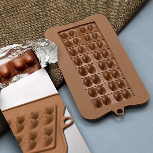 Boobs silicone mold chocolate - mold,
