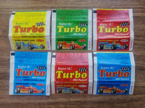 Turbo chewing gum wrappers