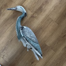 Pond Garden Decoy Plastic Resin Heron Pest Deterrent Large Bird Scarer