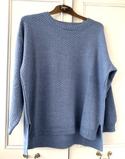 Fat Face Chambray Blue Jumper size 14