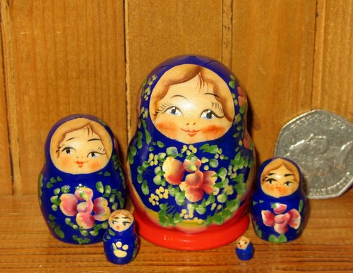 Blue red miniature russian - red,