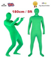 Adult Morph Suit Costume Invisible Full Body Jumpsuit Spandex Fancy Dress UK