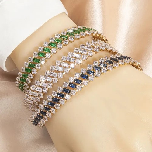 Crystal tennis stone - crystal, bracelet