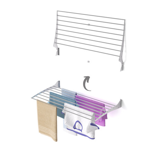 Wall mounted clothes airer - wall-mounted,